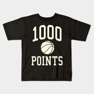 1000 Points Basketball Gift High School Basketball Mom Kids T-Shirt